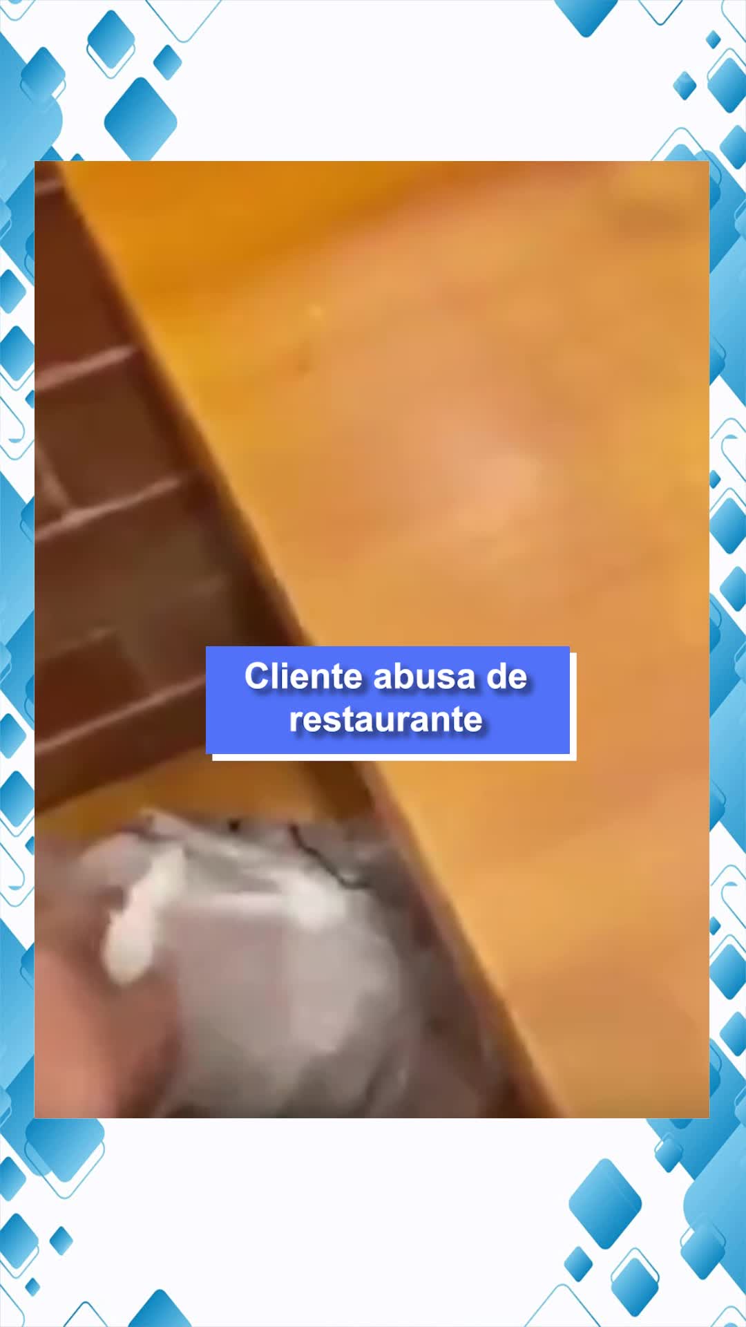 Cliente abusa de restaurante