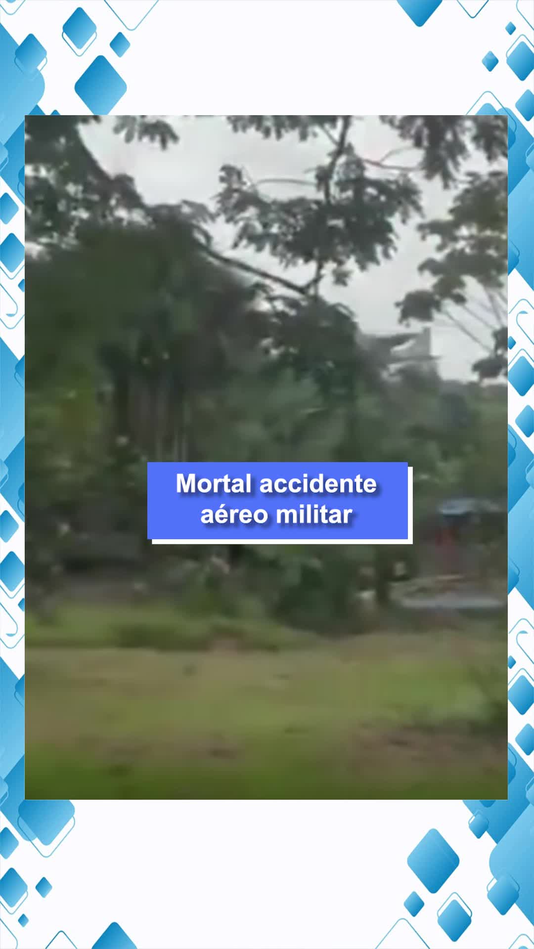 Mortal accidente aéreo militar