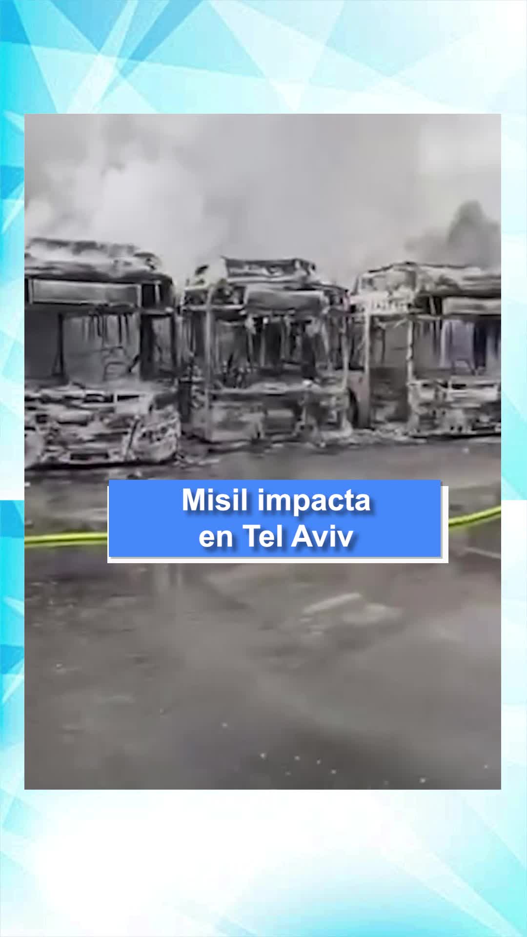 Misil impacta en Tel Aviv