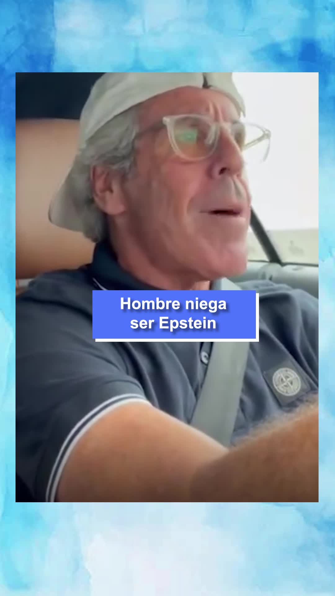 Hombre niega ser Epstein