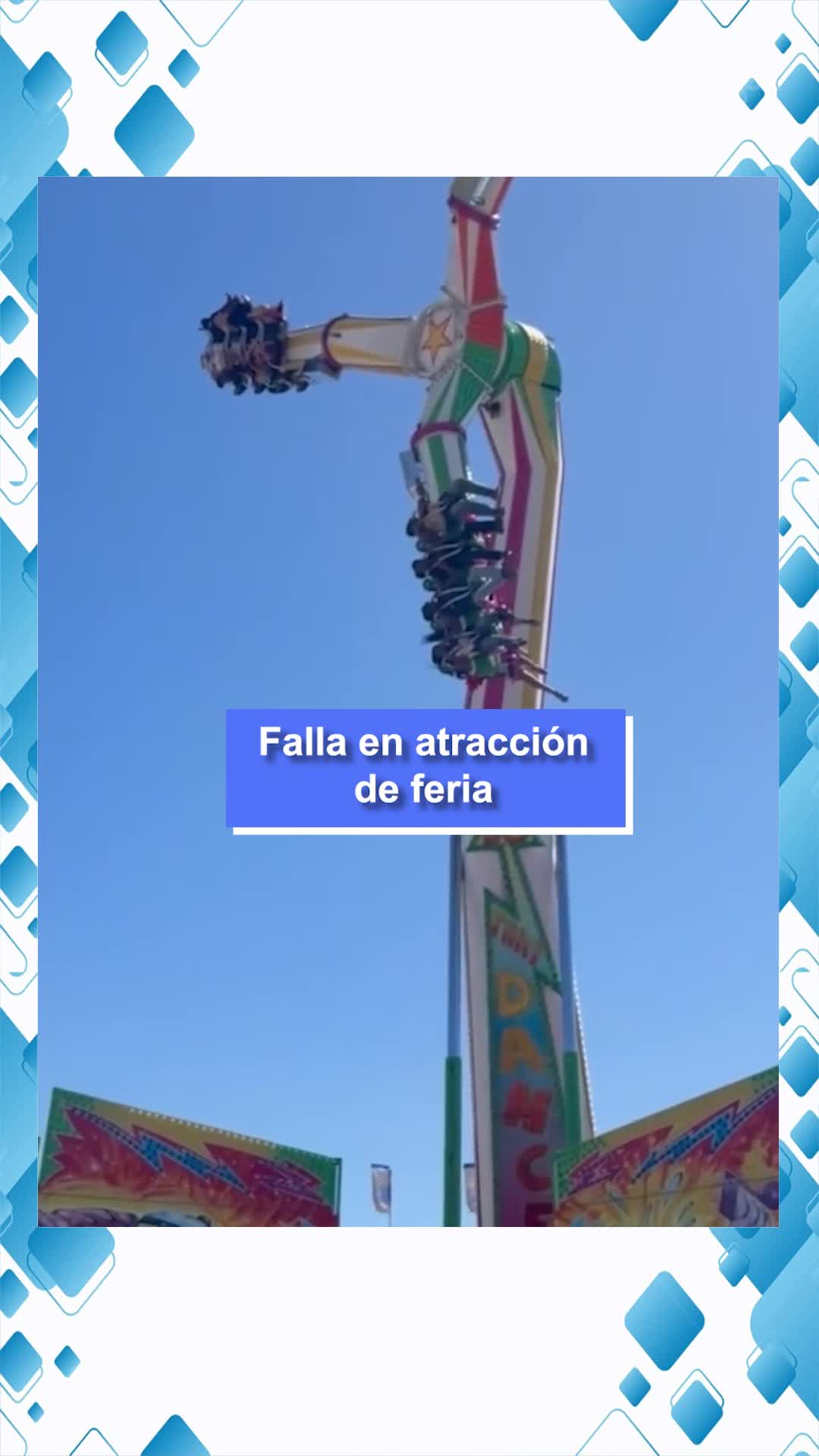 Falla en atracción de feria